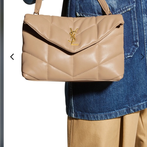 • Saint Laurent "LouLou" crossbody bag 
with 22.4" drop.
6.1"H x 9"W x3.3 d - Picture 2 of 7